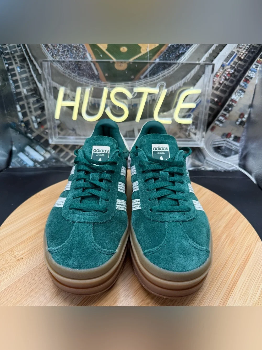 Adidas Gazelle Bold Collegiate Green (Women's) Sz 5.5